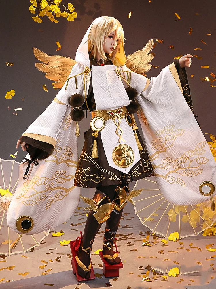 Anime Game Onmyoji SSR Shouu Ootengu Kimono Golden Japanese Uniform New Skin Cosplay Costume Women Halloween Free Shipping 2021
Anime Game Onmyoji SSR Shouu Ootengu Kimono Golden Japanese Uniform New Skin Cosplay Costume Women Halloween Free Shipping 2021