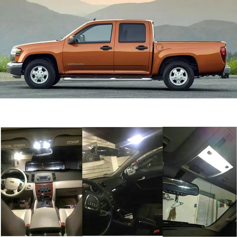 Car Interior Led Light Kit For 2006 GMC Canyon 8pc Licnse plate Dome Map trunk Lamp bulb error free t10 36mm 42mm
Car Interior Led Light Kit For 2006 GMC Canyon 8pc Licnse plate Dome Map trunk Lamp bulb error free t10 36mm 42mm