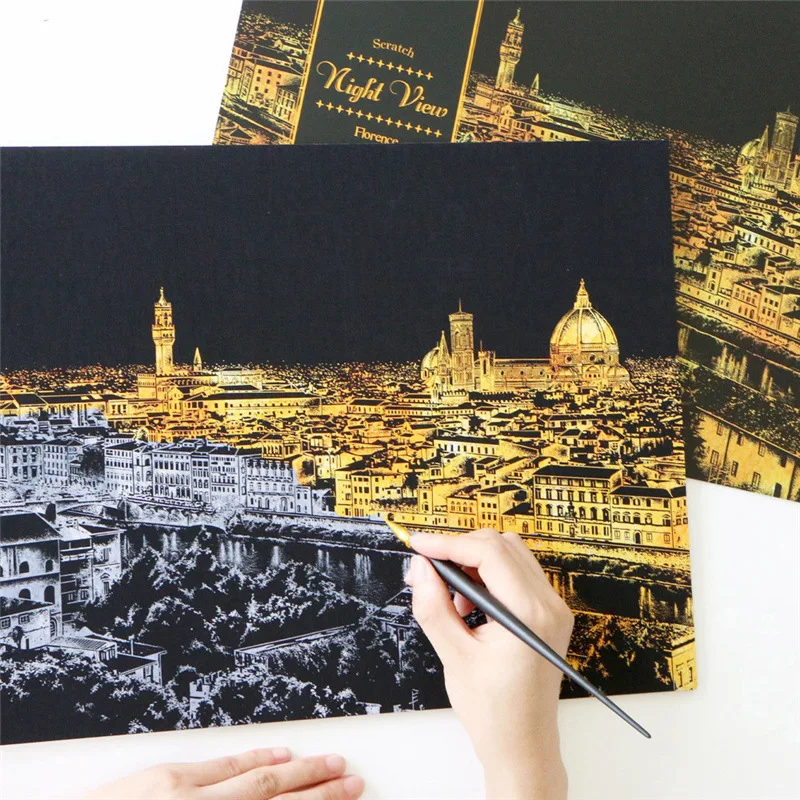 Scraping Drawing Material Scratch City Night View London Paris Seoul Hamburg Florence New York Hong Kong Las Vegas Old Copy Toys
Scraping Drawing Material Scratch City Night View London Paris Seoul Hamburg Florence New York Hong Kong Las Vegas Old Copy Toys