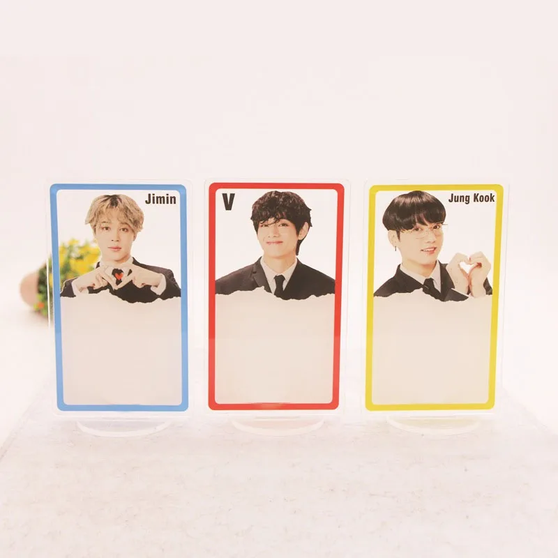 Kpop Bangtan Boys Acrylic Stand Transparent PVC Message Board Figures Standing with Erasable Pen Desktop Stand Model Collection
Kpop Bangtan Boys Acrylic Stand Transparent PVC Message Board Figures Standing with Erasable Pen Desktop Stand Model Collection