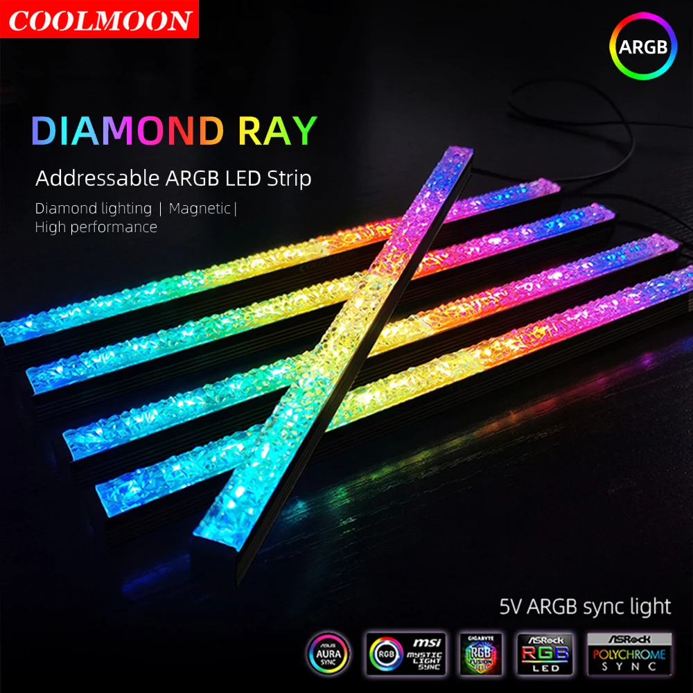 Светодиодная лента Coolmoon, 28 см, RGB-подсветильник ка, корпус компьютера, 5 В, 3 контакта/4 контакта
Светодиодная лента Coolmoon, 28 см, RGB-подсветильник ка, корпус компьютера, 5 В, 3 контакта/4 контакта