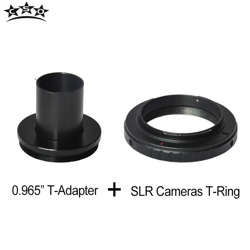 

CSO T-ring and M42 To 0.965" Telescope Adapter Metal T-mount for Canon Nikon Sony Pentax Olympus Panasonic SLR/DSLR Camera Lens