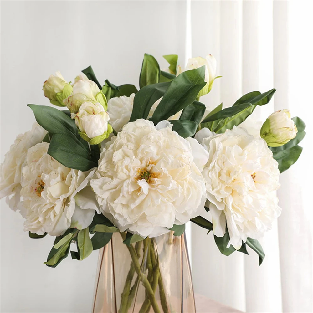 1 Stem 2 Heads White Peony Artificial Flowers DIY Home Decor Silk Fake Flowers Plant Artificial Wedding Party Decoration Flowers 
1 Stem 2 Heads White Peony Artificial Flowers DIY Home Decor Silk Fake Flowers Plant Artificial Wedding Party Decoration Flowers