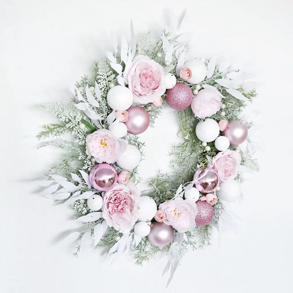 Christmas Wreath Pink Christmas Ball Theme Wedding Decoration Home Door Hotel Window Wall Decoration Garlands Ornament Gift
Christmas Wreath Pink Christmas Ball Theme Wedding Decoration Home Door Hotel Window Wall Decoration Garlands Ornament Gift