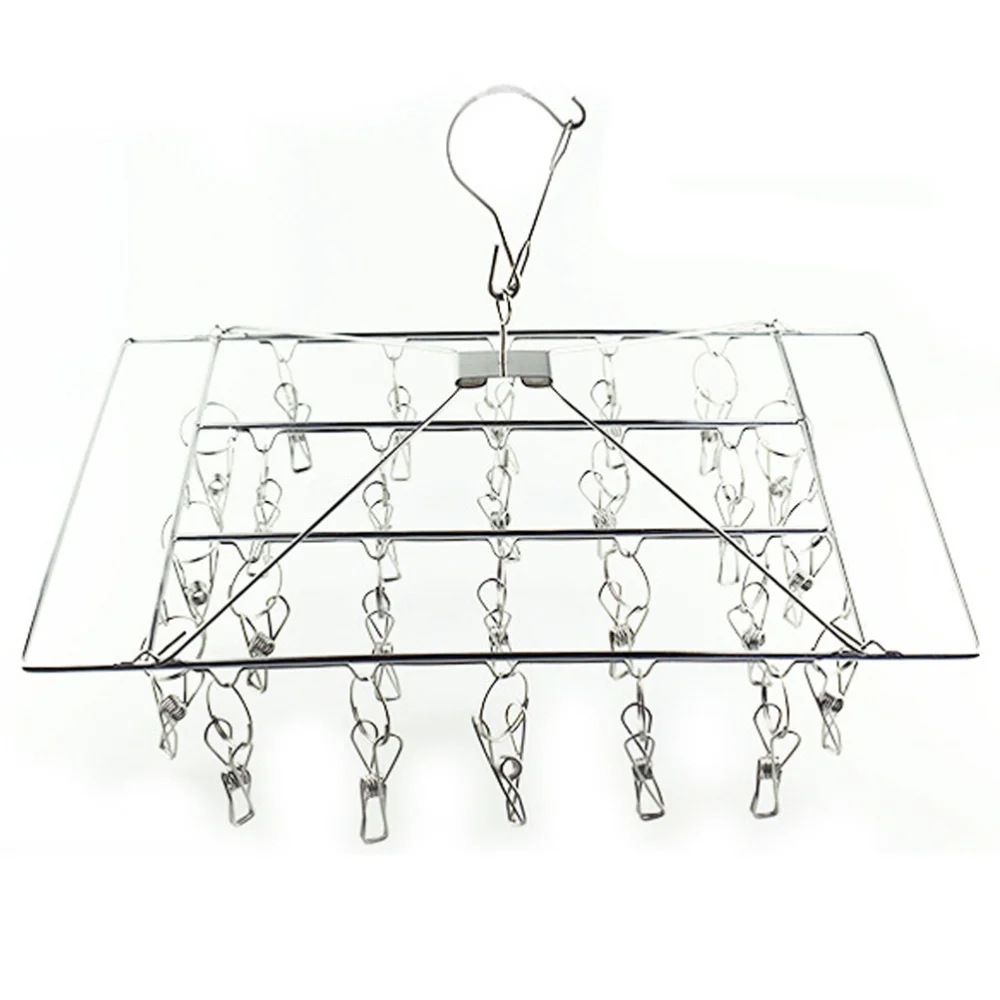 Square Sock Rack Stainless Steel Laundry Rack Square Clothes Hanger Square Drying Rack Multi-clip Drying Rack Single Layer
Square Sock Rack Stainless Steel Laundry Rack Square Clothes Hanger Square Drying Rack Multi-clip Drying Rack Single Layer