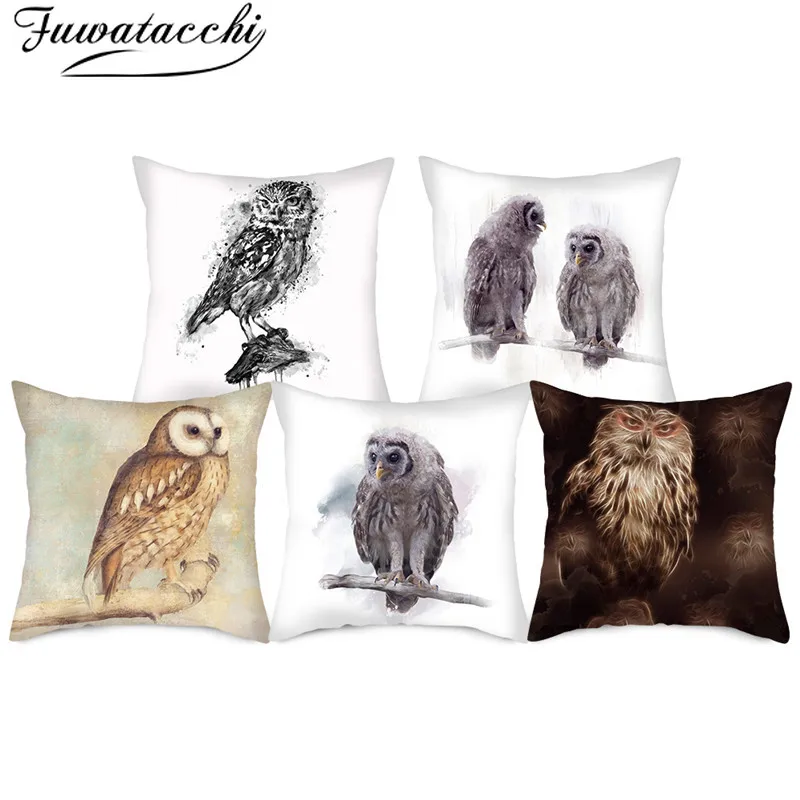 Fuwatacchi Owl Birds Printed Cushion Cover Cute Animal Pillow Cases New for Home Bedroom Sofa Decorations Pillow Covers 45*45 Cm
Fuwatacchi Owl Birds Printed Cushion Cover Cute Animal Pillow Cases New for Home Bedroom Sofa Decorations Pillow Covers 45*45 Cm