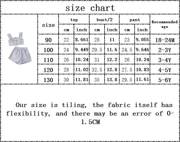 Kids Baby Girls Summer Fly Sleeve Button Off Shoulder Tops Vest Striped Short Pants Toddler Children Clothes Sets 2pcs 18M-6Y
Kids Baby Girls Summer Fly Sleeve Button Off Shoulder Tops Vest Striped Short Pants Toddler Children Clothes Sets 2pcs 18M-6Y