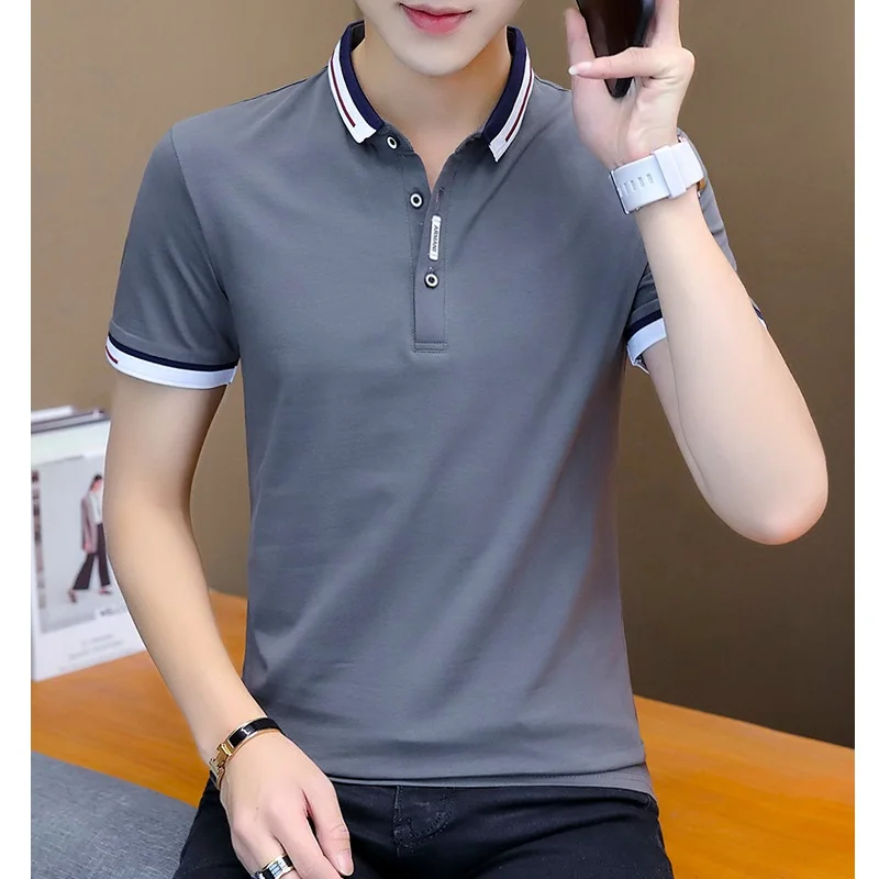 Men's Polo Shirt High Quantity Casual Short Sleeve Cotton Tees Solid Color Youth Glof Business Clothes Dropshipping
Men's Polo Shirt High Quantity Casual Short Sleeve Cotton Tees Solid Color Youth Glof Business Clothes Dropshipping