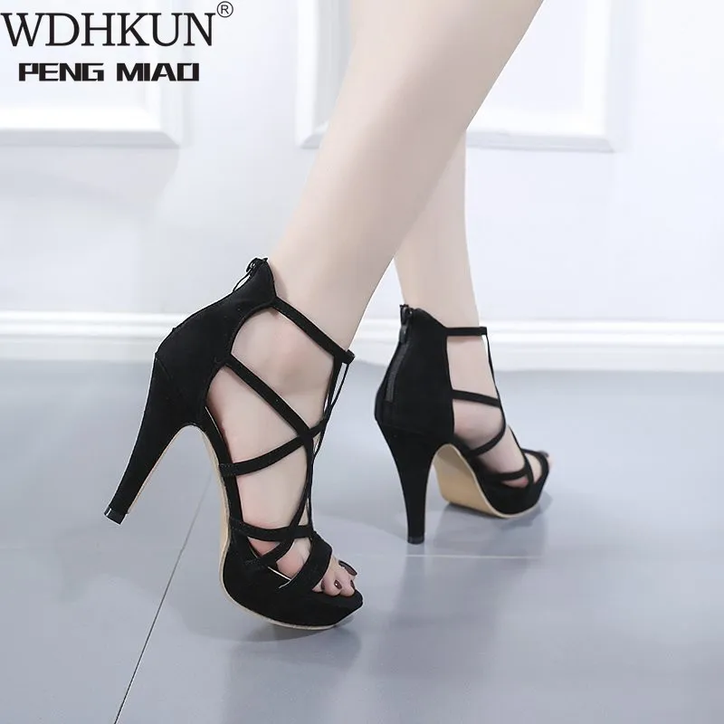 Women Sandals Female Fashion Summer Sandalias Fashion Sandales High Heel Zip Black Basic Women Shoes Plus Size 35-42
Women Sandals Female Fashion Summer Sandalias Fashion Sandales High Heel Zip Black Basic Women Shoes Plus Size 35-42