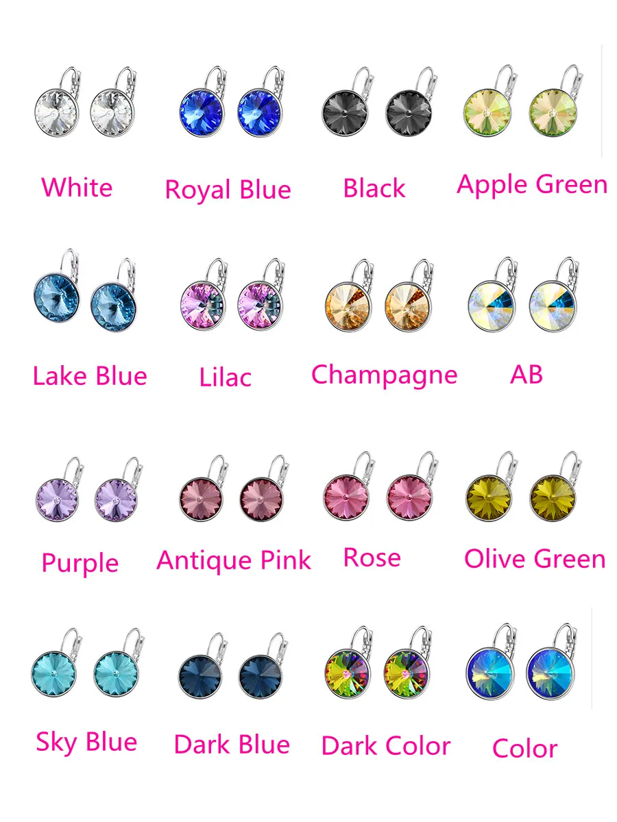Мода Xuping элегантные серьги высокое качество кристаллами от Swarovski Шарм для Для