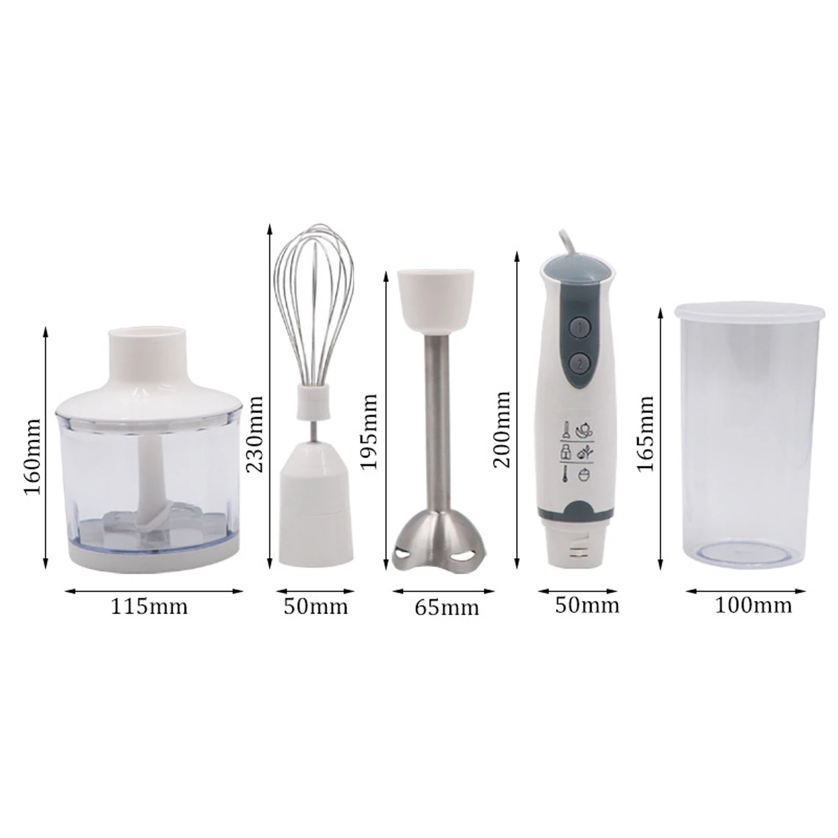 Handheld Electric Blender Food Mixer Detachable Egg Beater Meat Grinder Ice Chopper Multifunctional Whisk Sonifer Fruit Juicer
Handheld Electric Blender Food Mixer Detachable Egg Beater Meat Grinder Ice Chopper Multifunctional Whisk Sonifer Fruit Juicer