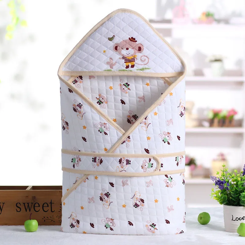 Весенне осенний спальный мешок для новорожденных хлопковый Конверт пеленка