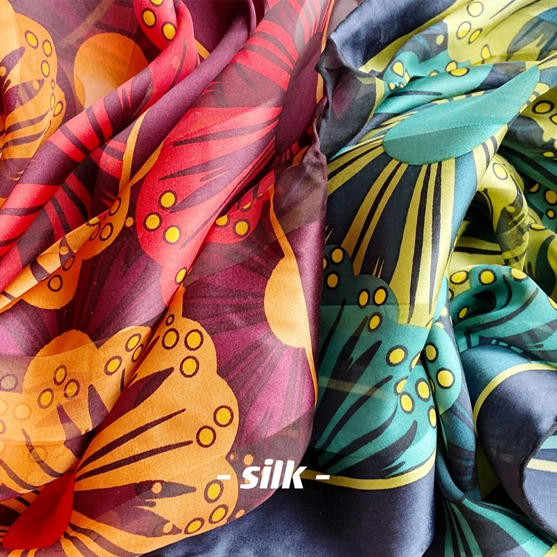 SCARFIGO 100% Silk Square Scarf 50*50cm Women Scarves Fashion Printed Scarves Hairband
SCARFIGO 100% Silk Square Scarf 50*50cm Women Scarves Fashion Printed Scarves Hairband