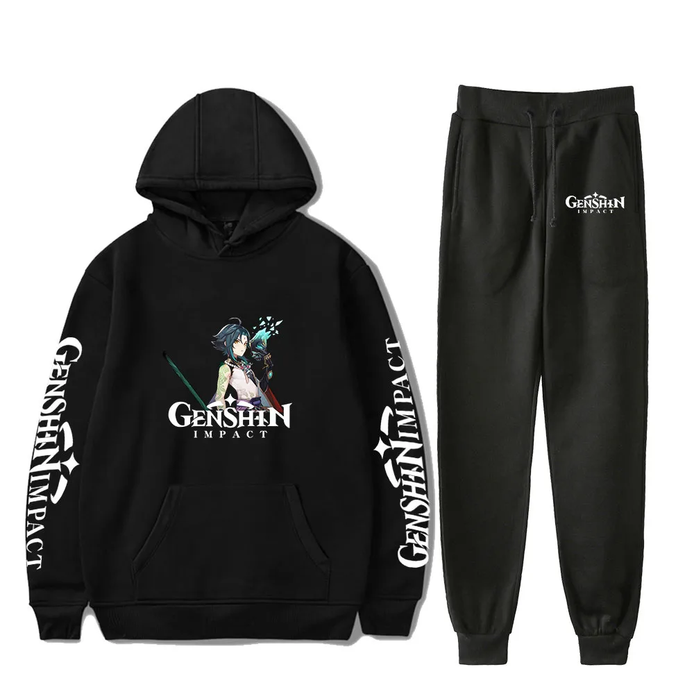 2021 Hot Game Genshin Impact Printing Two Piece Set Men Women Hoodie Sweatshirt Pants Suit Casual Tracksuit Streetwear Pullover 
2021 Hot Game Genshin Impact Printing Two Piece Set Men Women Hoodie Sweatshirt Pants Suit Casual Tracksuit Streetwear Pullover