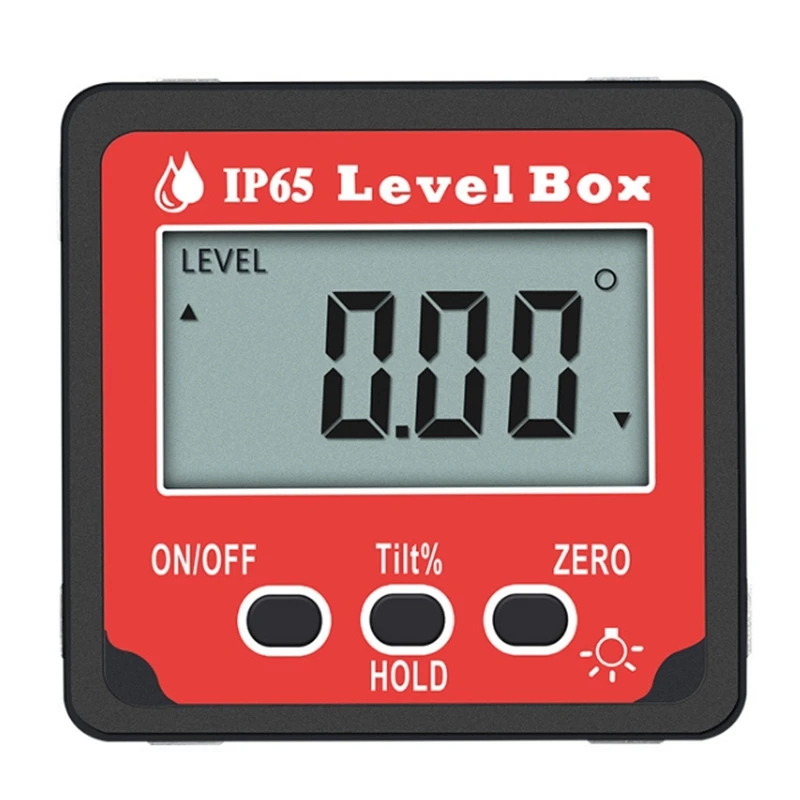 Digital Display Inclinometer High Angle Measuring Instrument 4X90 Degree With Backlight Angle Finder IP65 Waterproof
Digital Display Inclinometer High Angle Measuring Instrument 4X90 Degree With Backlight Angle Finder IP65 Waterproof