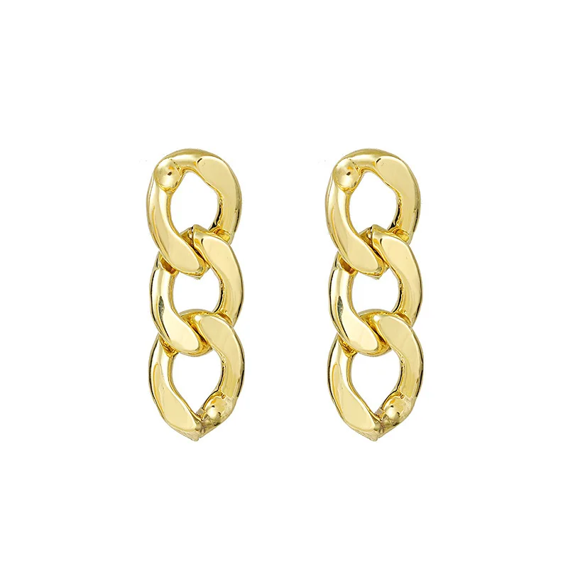 Gold Chain Earrings 2021 New Styles Acrylic Drop Earrings Gold Color Asymmetric Earrings For Women Party Jewelry Gift 
Gold Chain Earrings 2021 New Styles Acrylic Drop Earrings Gold Color Asymmetric Earrings For Women Party Jewelry Gift