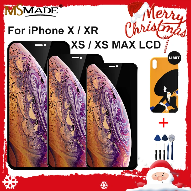 ЖК-дисплей класса AAA +++ для iPhone X XS XR XS MAX с 3D сенсорным экраном, дигитайзер в сборе для iPhone X, ЖК-дисплей без битых пикселей
ЖК-дисплей класса AAA +++ для iPhone X XS XR XS MAX с 3D сенсорным экраном, дигитайзер в сборе для iPhone X, ЖК-дисплей без битых пикселей