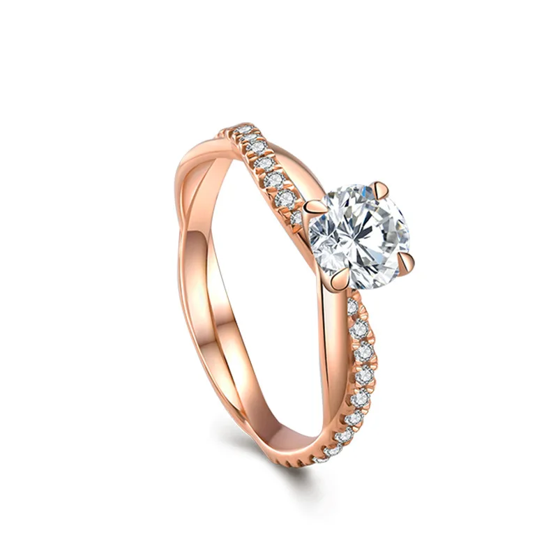 Elegant Twist Woven S925 Ring Rose Gold Wreath Wedding Engagement Ring Women Gift
Elegant Twist Woven S925 Ring Rose Gold Wreath Wedding Engagement Ring Women Gift