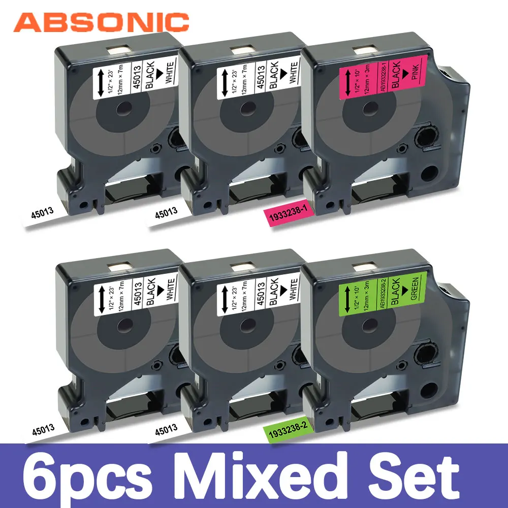 Absonic 6PK 12 мм совместимый с Dymo D1 флуоресцентной метки ленты 45013 1933238-1 1933238-2 для Dymo LM160 280 LabelPoint этикетировщик
Absonic 6PK 12 мм совместимый с Dymo D1 флуоресцентной метки ленты 45013 1933238-1 1933238-2 для Dymo LM160 280 LabelPoint этикетировщик