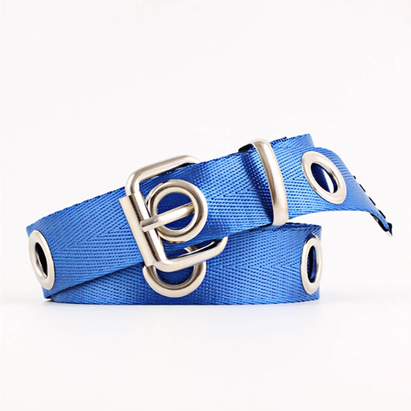 Colorful Women Hollow Out Hole Canvas Belts Waistband Personality Metal Ring Wild Belt
Colorful Women Hollow Out Hole Canvas Belts Waistband Personality Metal Ring Wild Belt