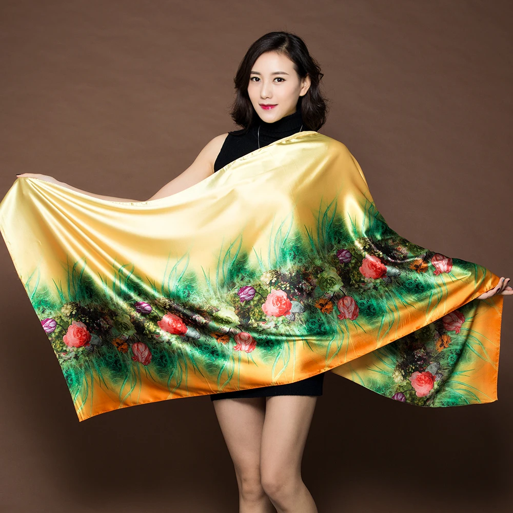 Silky Satin Shawl Ladies All-Match Double sided printing Scarves Oversized Travel Scarf Shawls Long Wraps Gift
Silky Satin Shawl Ladies All-Match Double sided printing Scarves Oversized Travel Scarf Shawls Long Wraps Gift