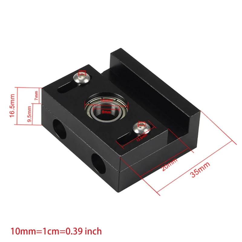 Adjustable Aluminum Z-Axis Lead Screw Top Mount for Tornado CR-10 Ender-3 Pro V2 45BA
Adjustable Aluminum Z-Axis Lead Screw Top Mount for Tornado CR-10 Ender-3 Pro V2 45BA