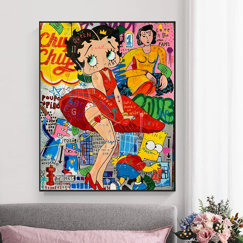 Street Art Canvas Painting Sexy Girl Posters And Prints On Wall Art Graffiti Art Like Monroe Picture For Living Room Home Decor
Street Art Canvas Painting Sexy Girl Posters And Prints On Wall Art Graffiti Art Like Monroe Picture For Living Room Home Decor