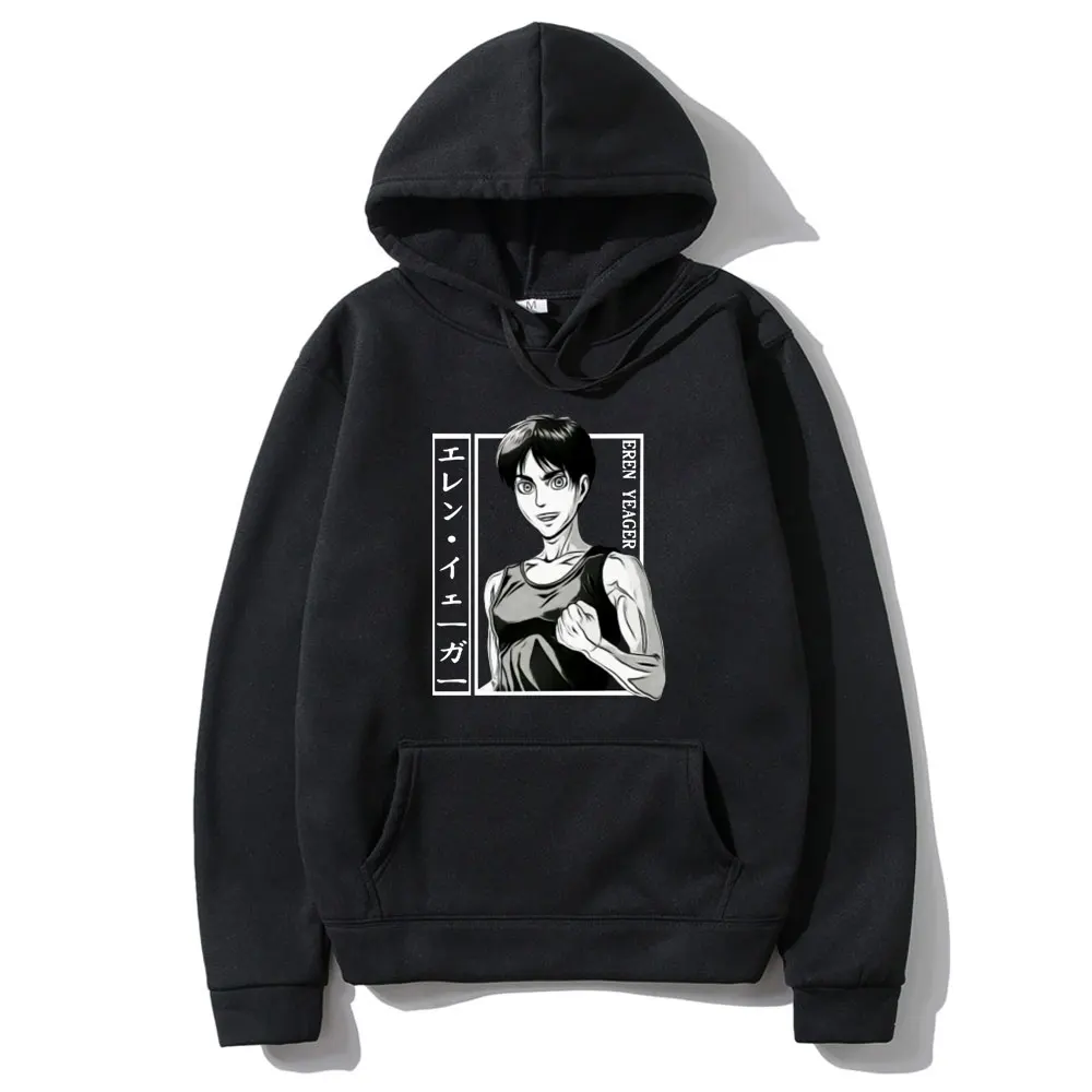 Japanese Anime New Attack on Titan Eren Yeager Graphics Print Hoodie Men Women High Street Hoodies Mens Fashion Funny Sweatshirt
Japanese Anime New Attack on Titan Eren Yeager Graphics Print Hoodie Men Women High Street Hoodies Mens Fashion Funny Sweatshirt