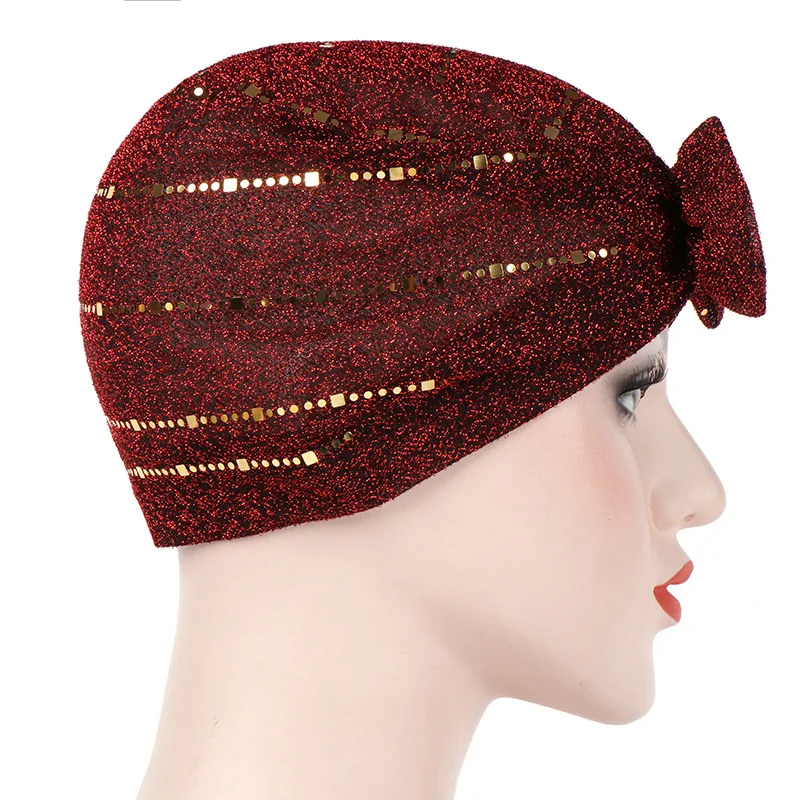 2020 New Spring Summer Indian Turban Bonnet Bow Sequin Inner Caps For Hijab Muslim Solid Cotton Turbante Hat Islamic Headwear
2020 New Spring Summer Indian Turban Bonnet Bow Sequin Inner Caps For Hijab Muslim Solid Cotton Turbante Hat Islamic Headwear
