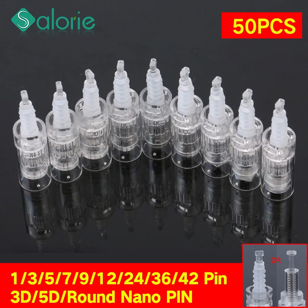 50PCS Microneedling Derma Screw Bayonet Needle Cartridge Nano /9/36pin for Piercing Needles for Microneedle Mym Micro Needling
50PCS Microneedling Derma Screw Bayonet Needle Cartridge Nano /9/36pin for Piercing Needles for Microneedle Mym Micro Needling