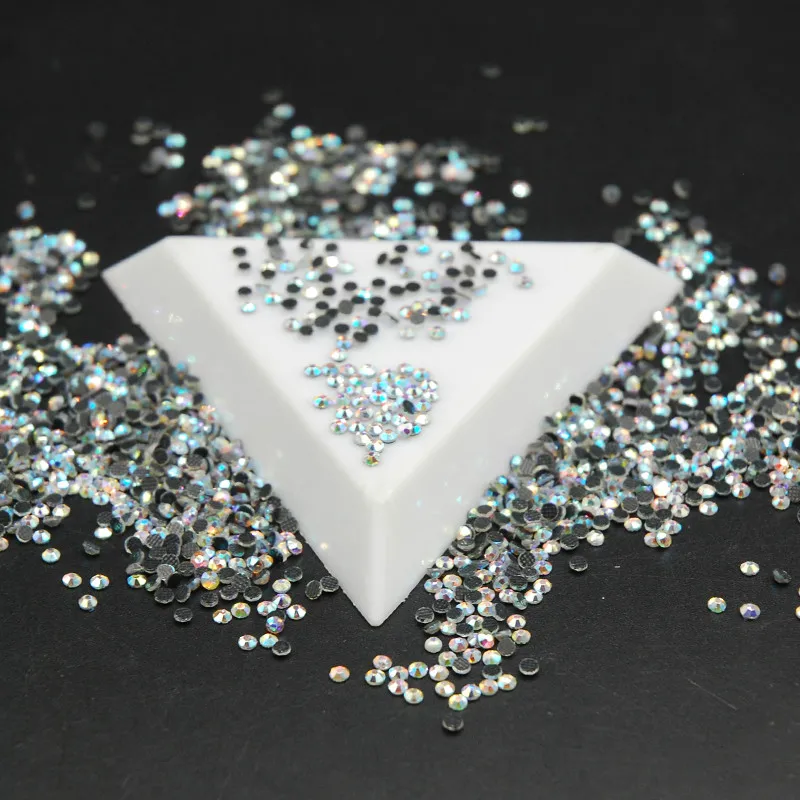 

SS6 2mm,1440pcs/bag Clear Crystal AB DMC HotFix FlatBack Rhinestones For DIY garment Hot Fix Gliters Crystals Stones