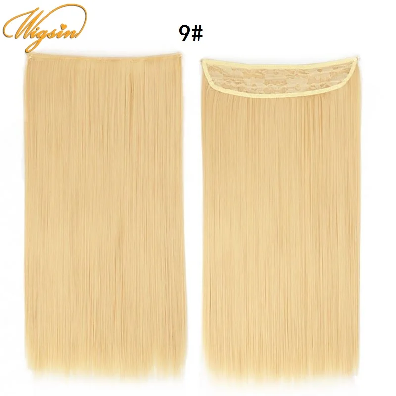 WIGSIN 20Inch Synthetic Long Straight Hair Extension Stealth Line Clipless One-piece Halo Secret Fish Line Hairpiece for Women
WIGSIN 20Inch Synthetic Long Straight Hair Extension Stealth Line Clipless One-piece Halo Secret Fish Line Hairpiece for Women