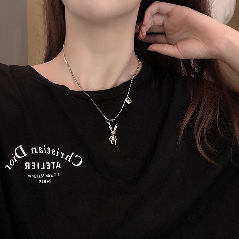 Stainless Steel Bunny Rabbit Choker Necklaces Jewelry Pendant Chain Necklace For Women
Stainless Steel Bunny Rabbit Choker Necklaces Jewelry Pendant Chain Necklace For Women