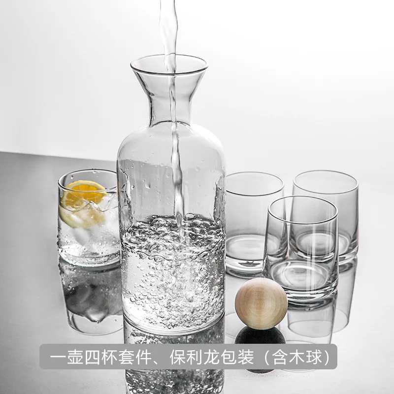 Nordic Style Glass Carafe Water Pitcher with Wood Lid Cold Drinks Tea Jug Waterkoker Household Drinkware Clear Water Bottle
Nordic Style Glass Carafe Water Pitcher with Wood Lid Cold Drinks Tea Jug Waterkoker Household Drinkware Clear Water Bottle