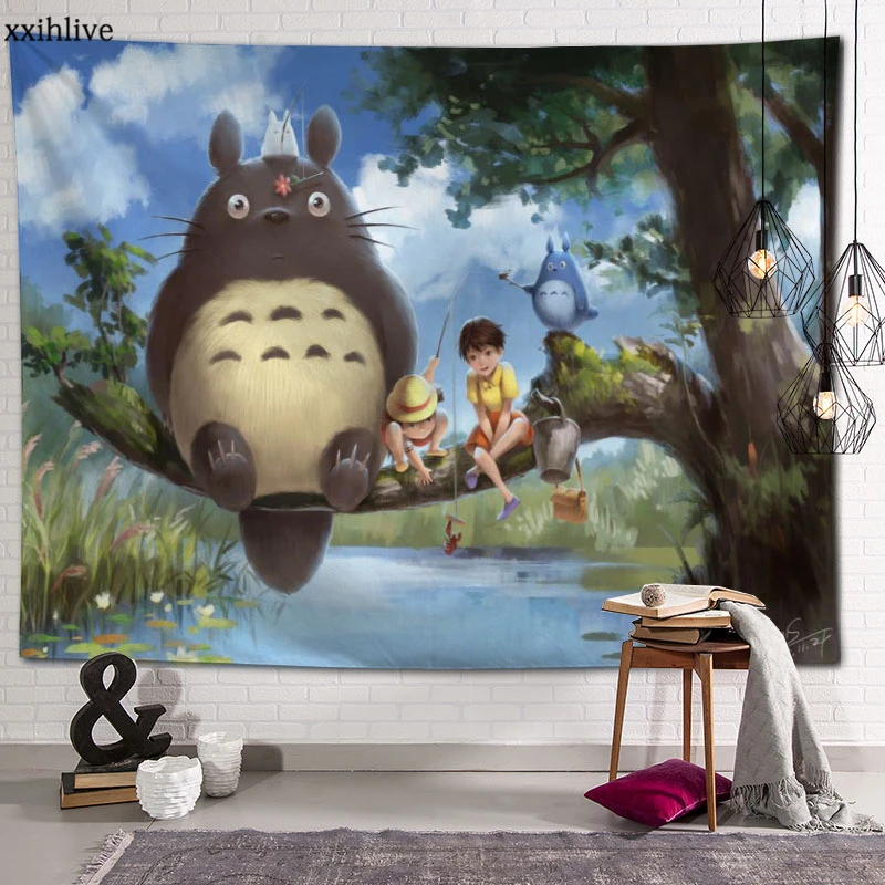 Custom Tapestry Japanese Anime Totoro Printed Large Wall Tapestries Hippie Wall Hanging Bohemian Wall Art Decoration Room Decor
Custom Tapestry Japanese Anime Totoro Printed Large Wall Tapestries Hippie Wall Hanging Bohemian Wall Art Decoration Room Decor