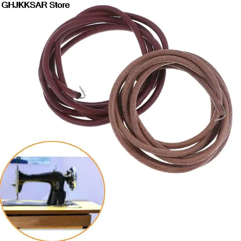 

183cm /72" Leather Belt Treadle Parts With Hook For Singer Sewing Machine 3/16" 5mm Household Home Old Sewing Machines Accessory