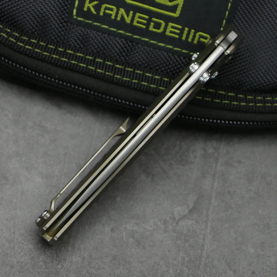 Kanedeiia customized 781# folding knife m390 blade titanium handle camping hunting pocket tactics fruit knives EDC portable tool
Kanedeiia customized 781# folding knife m390 blade titanium handle camping hunting pocket tactics fruit knives EDC portable tool