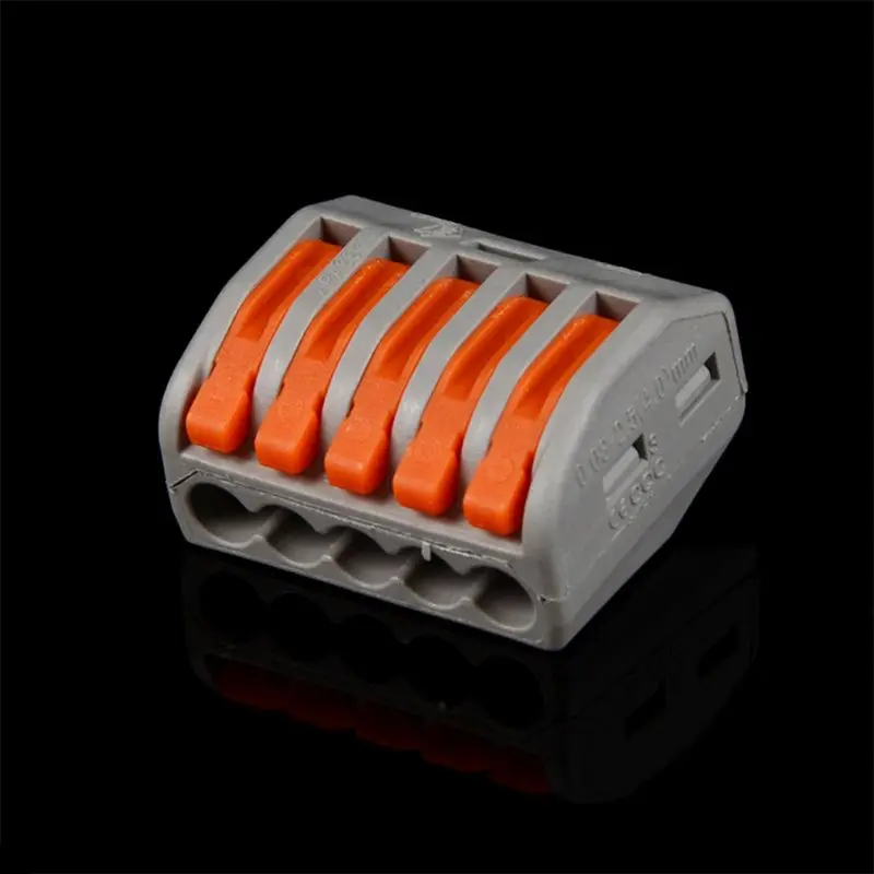 60Pcs/set Terminal Block Spring Lever Nut Reusable Electric Cable Wire Connector 
60Pcs/set Terminal Block Spring Lever Nut Reusable Electric Cable Wire Connector