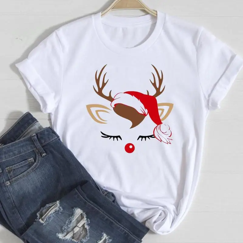 Women Clothes Deer New Cute Style Merry Christmas New Year T-shirts Cartoon Fashion Top 2022 Graphic Tshirt Holiday Female Tee
Women Clothes Deer New Cute Style Merry Christmas New Year T-shirts Cartoon Fashion Top 2022 Graphic Tshirt Holiday Female Tee