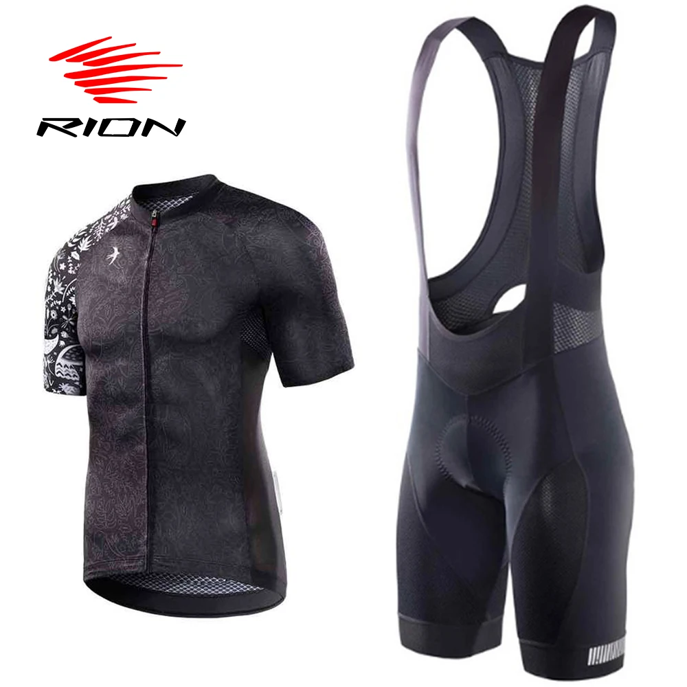RION Cycling Jersey Set Men Bib Shorts Bicycle Short Sleeve Cycling Clothing Bike Maillot Ciclismo Hombre Black Sets For MTB
RION Cycling Jersey Set Men Bib Shorts Bicycle Short Sleeve Cycling Clothing Bike Maillot Ciclismo Hombre Black Sets For MTB