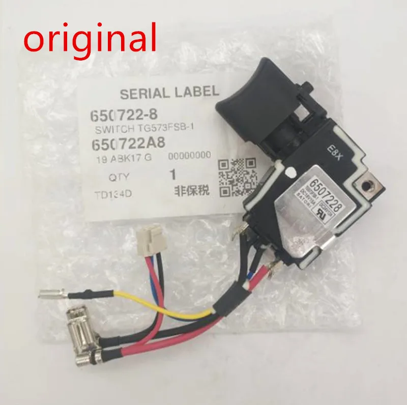 Original Switch 18V for Makita 6507228 650722-8 650241-4 6502414 BTD134RFE BTD134RHE
Original Switch 18V for Makita 6507228 650722-8 650241-4 6502414 BTD134RFE BTD134RHE