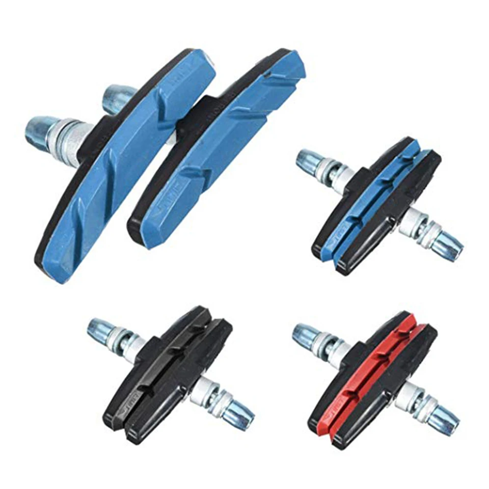 2PCS Bicycle mountain brake V-brake pads with mud trough silent bicycle brake pads road bike brake pads rubber sheet Replaceabl 
2PCS Bicycle mountain brake V-brake pads with mud trough silent bicycle brake pads road bike brake pads rubber sheet Replaceabl