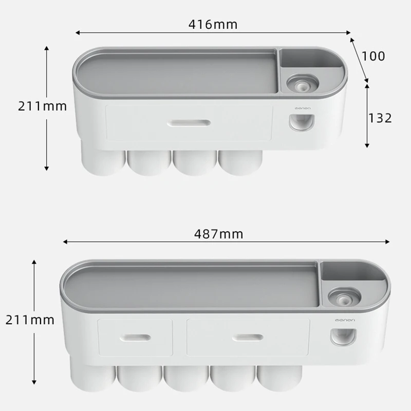 Magnetic Toothbrush Holder Adsorption Automatic Inverted Toothpaste Squeezer Dispenser Makeup Storage Rack Bathroom Accessories
Magnetic Toothbrush Holder Adsorption Automatic Inverted Toothpaste Squeezer Dispenser Makeup Storage Rack Bathroom Accessories