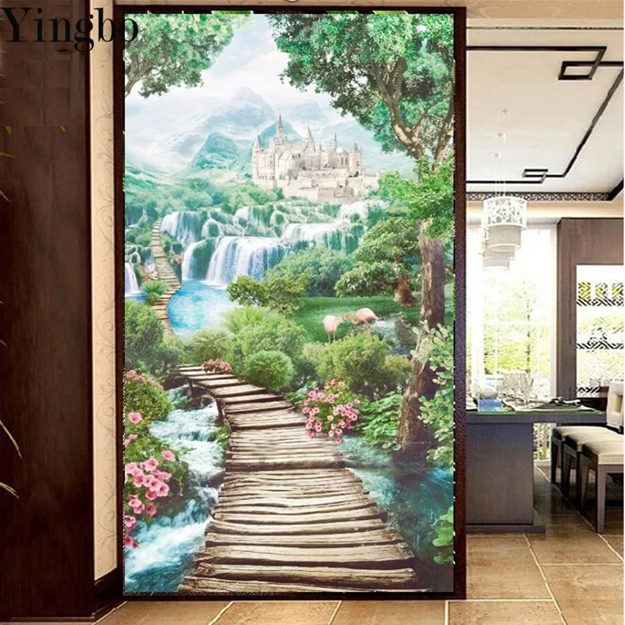 Full Square round Diamond 5D DIY Diamond Painting Castle waterfall bridge scenery 3D diamond Embroidery Cross Stitch Mosaic
Full Square round Diamond 5D DIY Diamond Painting Castle waterfall bridge scenery 3D diamond Embroidery Cross Stitch Mosaic