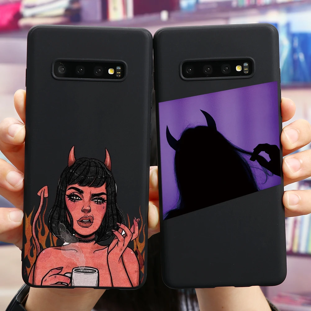 Сексуальный женский крутой чехол с дьяволом для Samsung Galaxy A51 A71 A70 A40 A50 M31 M11 A31 A41 A21S S20