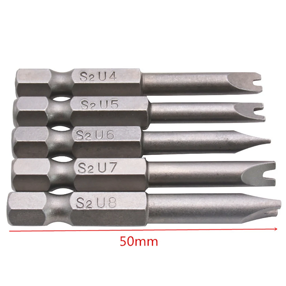 5Pcs 50mm U Shaped 1/4inch Hex Shank Magnetic Screwdriver Bits Repair Tools Set
5Pcs 50mm U Shaped 1/4inch Hex Shank Magnetic Screwdriver Bits Repair Tools Set