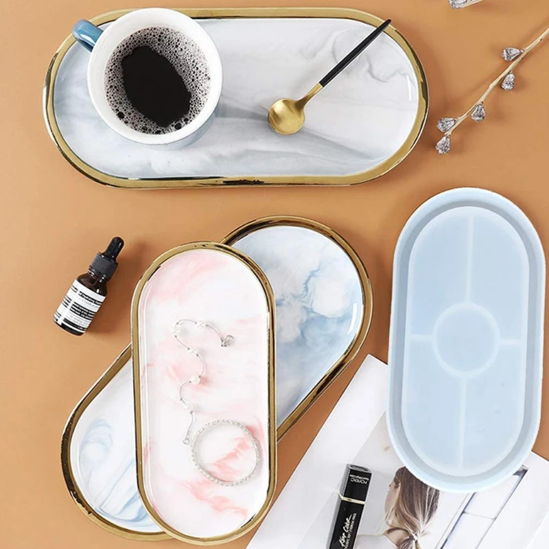 Oval Tray Epoxy Resin Mold Plate Dish Casting Silicone Mould DIY Crafts Jewelry Organizer Holder Making Tool
Oval Tray Epoxy Resin Mold Plate Dish Casting Silicone Mould DIY Crafts Jewelry Organizer Holder Making Tool