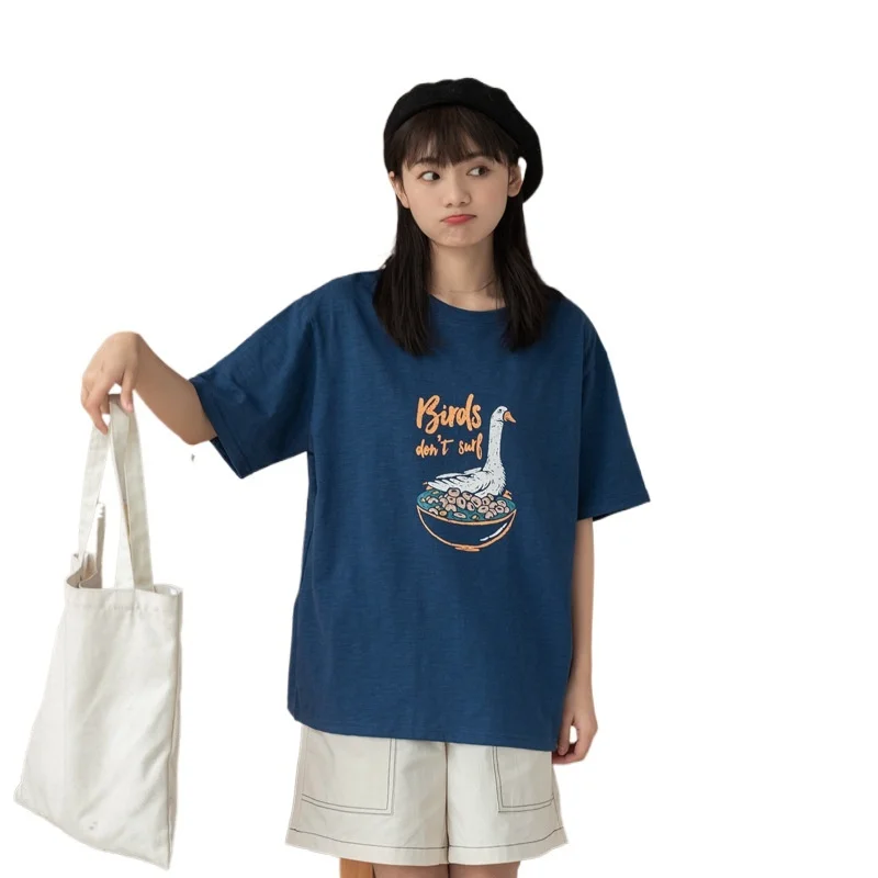 Self made cartoon animation printed cotton short sleeve T-shirt women's summer new fashion loose women's wear Hot Sale discount
Self made cartoon animation printed cotton short sleeve T-shirt women's summer new fashion loose women's wear Hot Sale discount