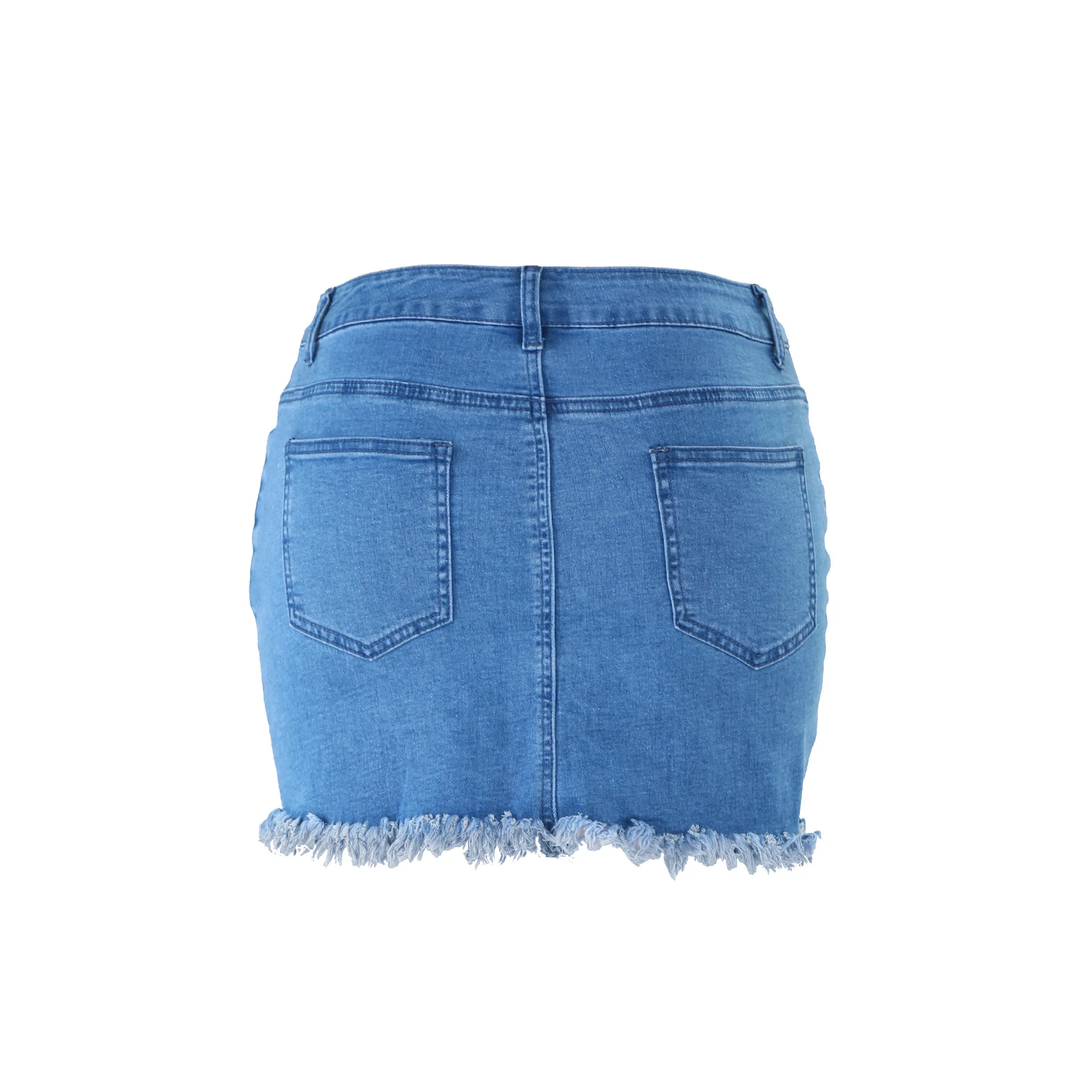 High Waist Jeans Skirt for Women Blue Hole Ripped Denim Skirts School Girl A Line Mini Skirt Summer Plus Size
High Waist Jeans Skirt for Women Blue Hole Ripped Denim Skirts School Girl A Line Mini Skirt Summer Plus Size