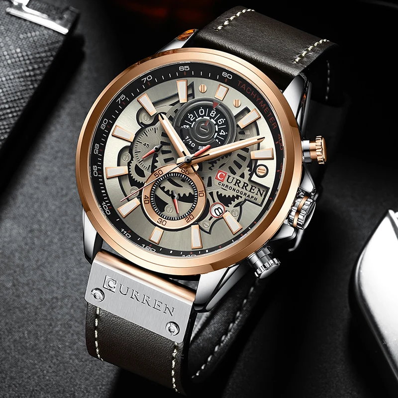 Mens Watches Luxury Brand Fashion Quartz Watch Men Leather Sports Wristwatch Chronograph Clock Male Relogio Masculino
Mens Watches Luxury Brand Fashion Quartz Watch Men Leather Sports Wristwatch Chronograph Clock Male Relogio Masculino